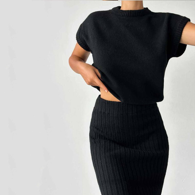 Elegantes Ensemble langer Rock und Oberteil für Damen