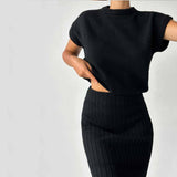 Elegantes Ensemble langer Rock und Oberteil für Damen