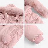 Damen Wintermantel – Elegante und warme Jacke mit Pelzkragen und Kapuze