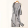 Langer eleganter Damen-Gilet mit Komfort und Stil