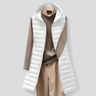 Langer Ärmelloser Damenweste Stepp – Elegantes Winterdesign