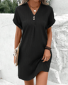 Leichtes Sommerkleid mit V-Ausschnitt für alle Anlässe