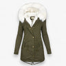 Luxus-Wintermantel für Damen – Elegante Jacke mit großer Kapuze