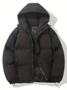 Unisex gesteppter Wintermantel – Warme Daunenjacke mit Kapuze