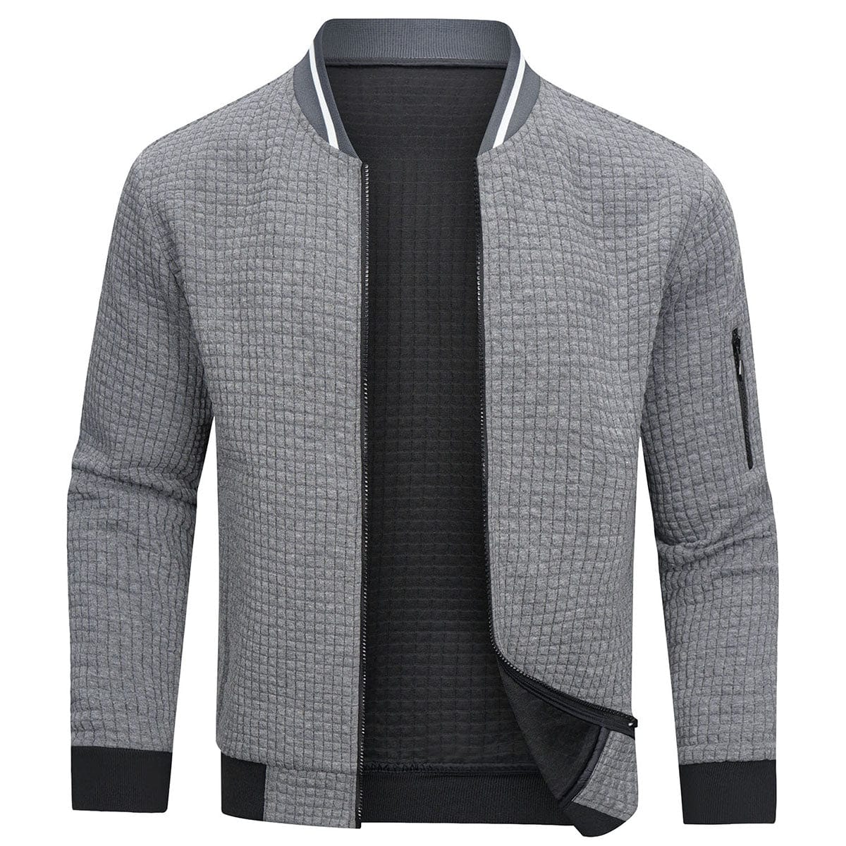 Moderne Herrenjacke mit Reißverschluss – Leichte, bequeme Jacke für den Alltag