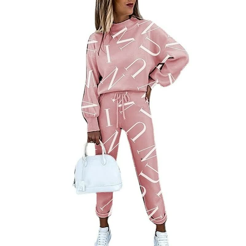 Damen-Loungewear-Set – Weiches zweiteiliges Set mit Sternenmuster