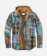 Veste à Carreaux avec Capuche pour Toutes Occasions