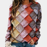 Pull femme coloré à motif - Élégant et confortable