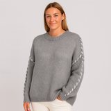 Pull Femme Tricoté – Doux, Chaud & Design Élégant avec Détails