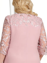 Robe de Banquet Élégante en Crochet pour Femmes Rondes