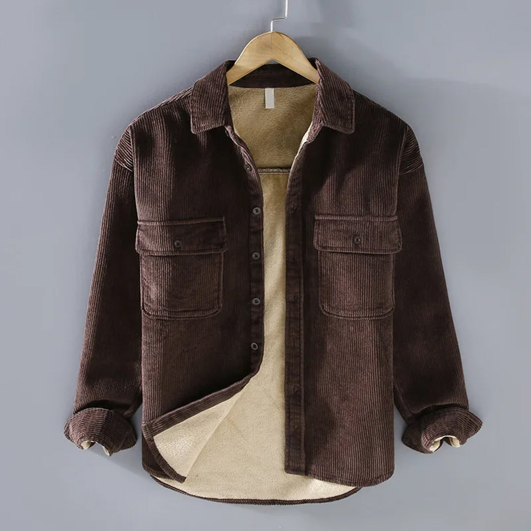 Chemise Matelassée Homme avec Doublure Polaire