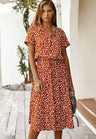 Robe Midi Élégante d'Été pour Femmes