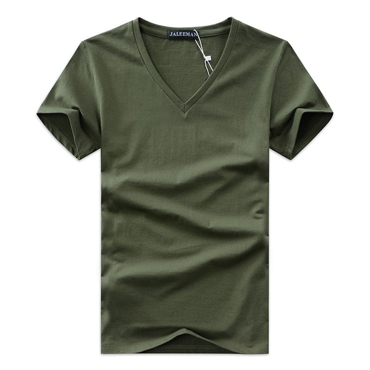 T-shirt Homme Col V Ajusté