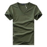 T-shirt Homme Col V Ajusté