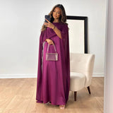Robe Longue Élégante en Satin pour Femme avec Confort