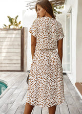 Robe Midi Élégante d'Été pour Femmes