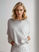 Pull Femme Élégant à Fleurs