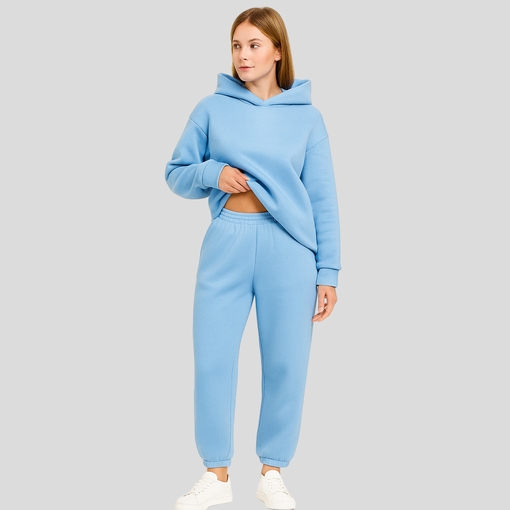 Damen-Loungewear-Set – Bequemer Hoodie und Hose