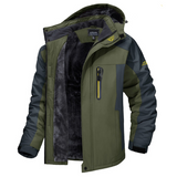Herren Wintermantel Outdoor – Wasserdicht, Winddicht und Warm mit Fleece-Futter