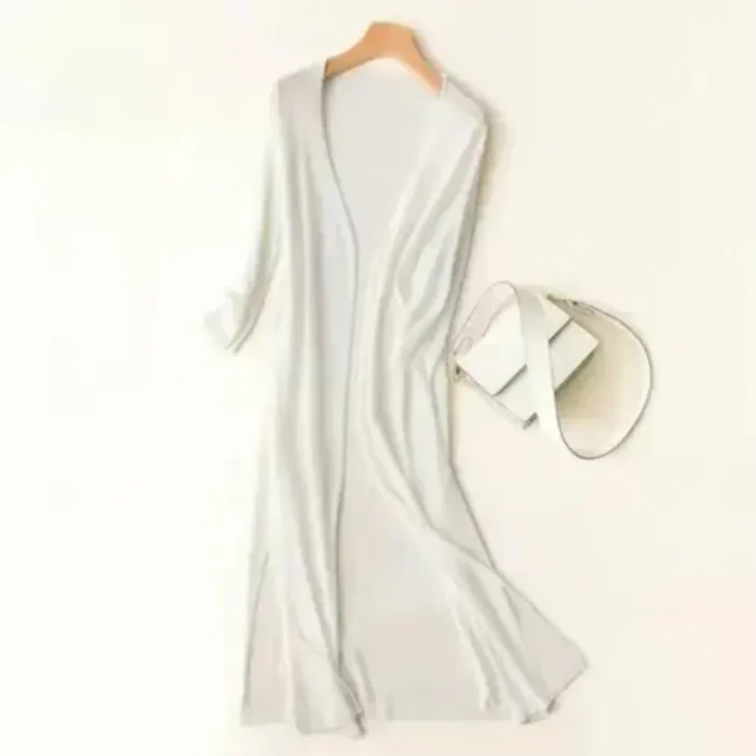 Langer eleganter Damen-Gilet mit Komfort und Stil
