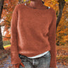 Weicher Herbstpullover aus Strick für Damen – Bequeme Weite Passform