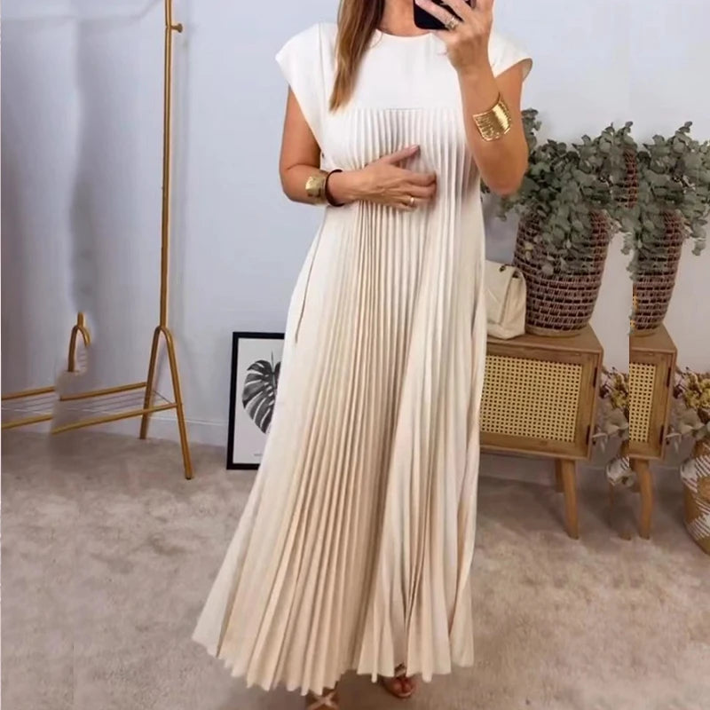 Plissiertes ärmelloses Kleid - Elegant und bequem
