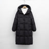 Lange gesteppte Damenjacke – Warme Winterjacke mit Kapuze