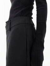 Damenhose Baggy Asymmetrisch mit Doppelknopfleiste