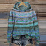 Norwegischer Damen-Kapuzenpullover für den warmen Winter