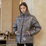 Glänzende Damen Daunenjacke – Warm, Leicht und Stylisch für den Winter
