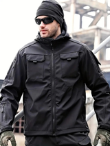 Outdoor-Taktikjacke Herren – Funktionelle Jacke mit Kapuze und Taschen