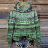 Norwegischer Damen-Kapuzenpullover für den warmen Winter