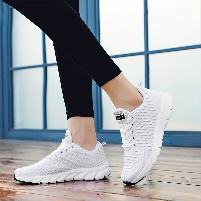 Baskets Femme Confortables avec Semelle Intérieure en Mousse à Mémoire de Forme