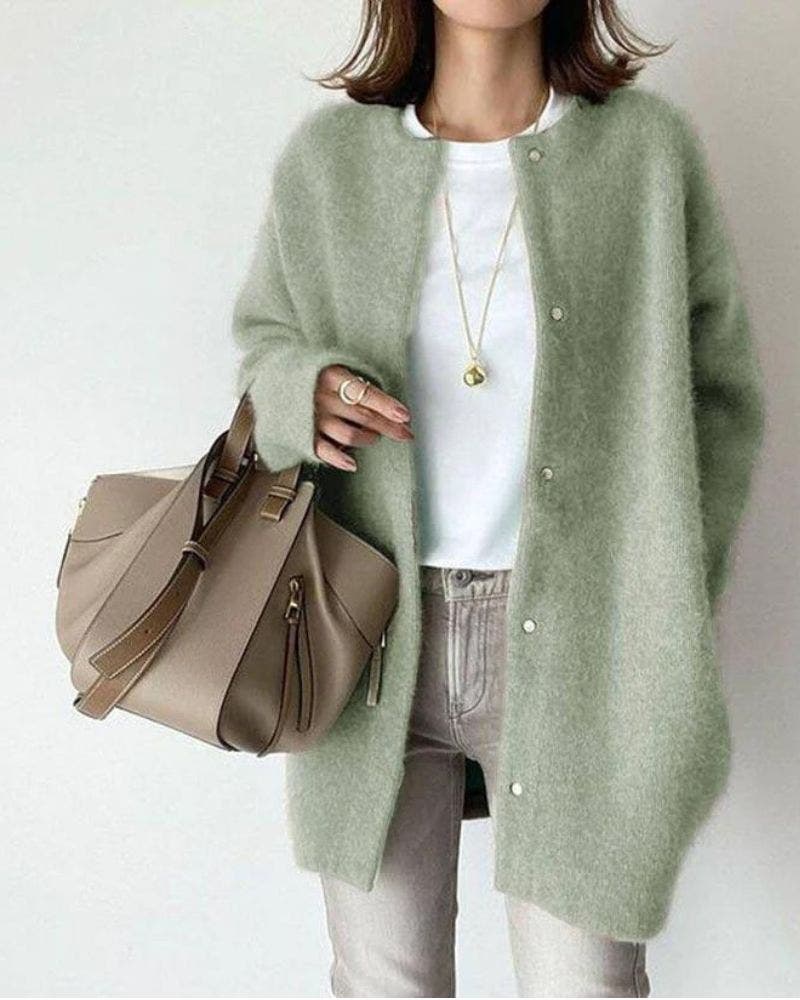 Gilet Élégant pour Femme en Laine et Mohair