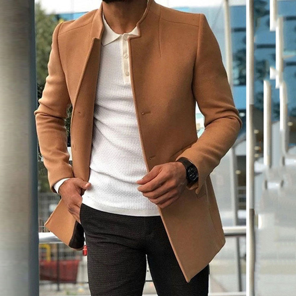 Manteau Long Homme – Coupe Moderne et Style Élégant