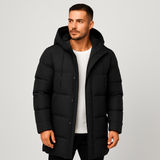 Men's Long Quilted Winter Coat – Warm, Elegant & Comfortable