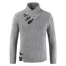 Herrenpullover mit Stehkragen und Einzigartigem Verschluss – Regular Fit