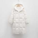 Lange gesteppte Damenjacke – Warme Winterjacke mit Kapuze