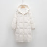 Lange gesteppte Damenjacke – Warme Winterjacke mit Kapuze