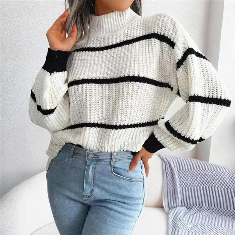 Pull Élégant pour Femme en Pure Laine Vierge avec Coupe Intemporelle
