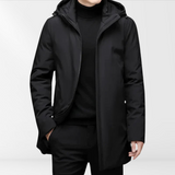 Manteau d’Hiver Homme avec Capuche – Long Manteau Stylé et Fonctionnel