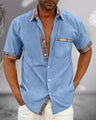Chemise Homme à Manches Courtes Élégante
