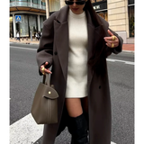 Manteau long élégant femme – Pardessus stylé à coupe classique