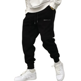 Herren Slim Fit Jogginghose mit elastischem Bund und Kordelzug, Seitentaschen, Sporthose