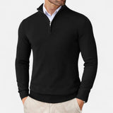 Herrenpullover mit halbem Reißverschluss – Klassischer Pullover mit modernem Schnitt