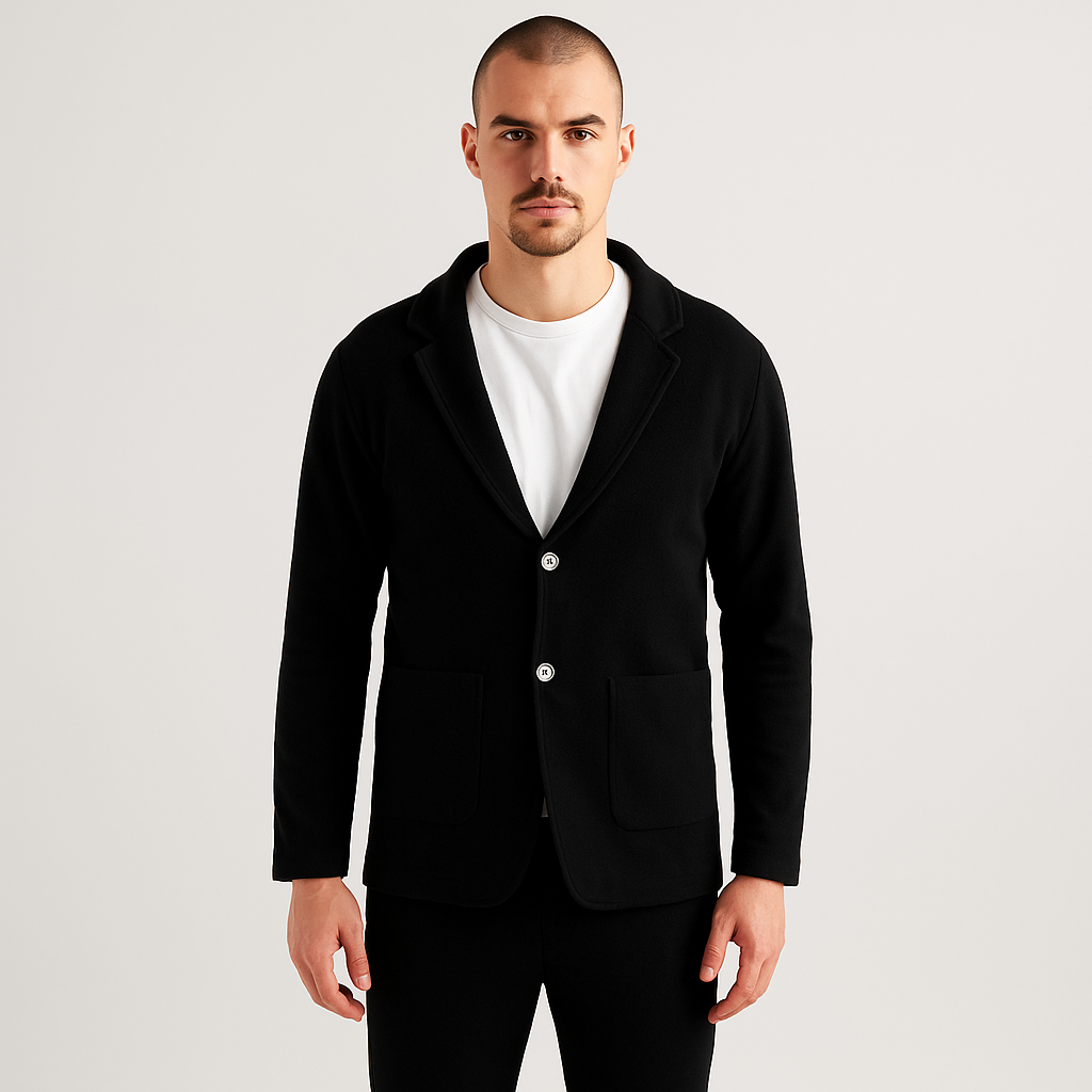 Blazer Homme Tricoté – Élégant, Confortable & Design Intemporel