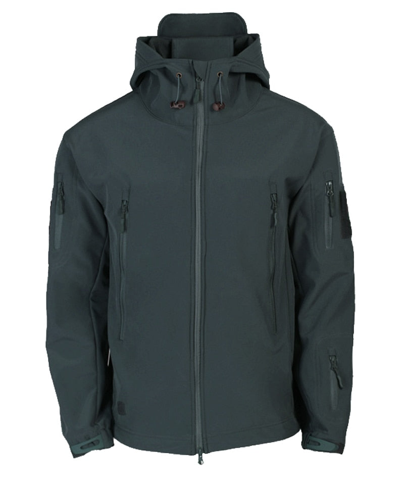 Softshell-Jacke Herren Outdoor – Taktisches Design mit Kapuze
