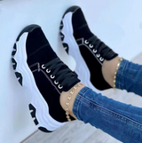 Körbe Damen Komfort – Trendige Sneakers mit dicker Sohle