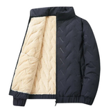 Herrenmantel – Warme Steppjacke im klassischen eleganten Stil
