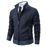 Herrenpullover aus Strick – Eleganter Pullover mit Reißverschluss und klassischem Muster